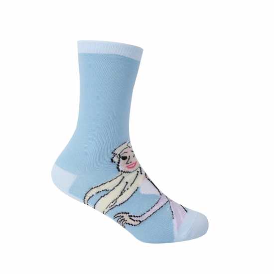 Character Crew Sock 5Pk Children Frozen Детски чорапи