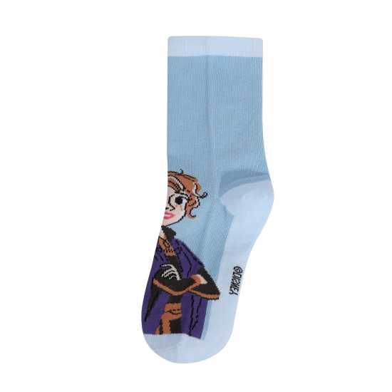 Character Crew Sock 5Pk Children Frozen Детски чорапи