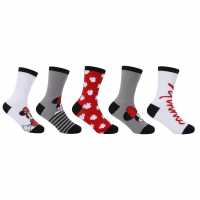 Character Crew Sock 5Pk Children Minnie Детски чорапи