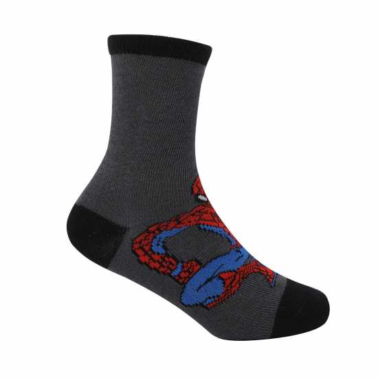 Character Crew Sock 5Pk Junior Spider-Man Детски чорапи