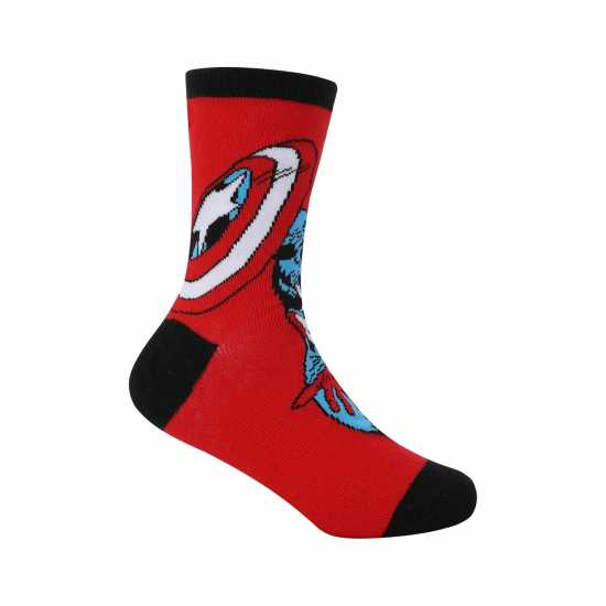 Character Crew Sock 5Pk Junior Marvel Детски чорапи