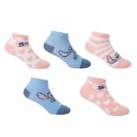 Character Trainer Sock 5Pk Infant Стич Атлетика