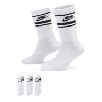 Nike Sportswear Dri-Fit Everyday Essential Crew Socks (3 Pairs) Бяло/Черно Мъжки чорапи