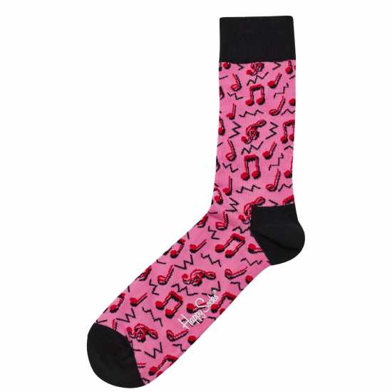 Happy Socks Мъжки Чорапи Happy Printed Crew Socks Mens  Щастливи Чорапи