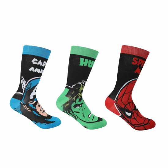 Character Мъжки Чорапи 3 Pack Crew Socks Mens  