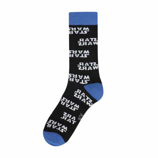 Мъжки Чорапи Character Star Wars 3 Pack Crew Socks Mens  