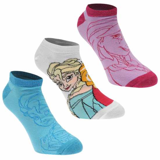 Character Trainer 3 Pk Socks Infants Дисни Фрозен Детски чорапи