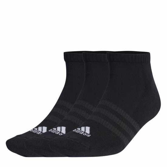 Adidas 3-Pack Cushioned Low-Cut Socks Juniors Черно/Бяло Детски чорапи