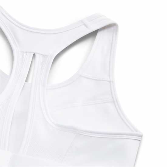 Nike Swoosh High Support Women's Non-Padded Adjustable Sports Bra White/Black Спортни сутиени