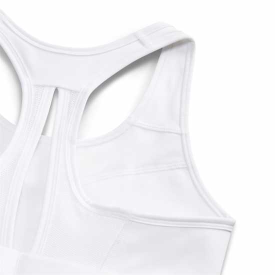 Nike Swoosh High Support Women's Non-Padded Adjustable Sports Bra White/Black Спортни сутиени