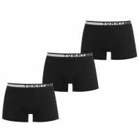 Tommy Hilfiger 3 Pack Side Boxers Трикратно черно 