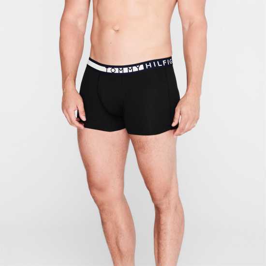 Tommy Hilfiger 3 Pack Side Boxers Трикратно черно 