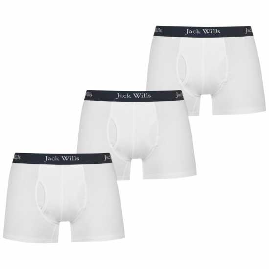 Jack Wills Multipack Boxers 3 Pack Бяло Мъжко облекло за едри хора