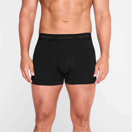 Calvin Klein Cotton Stretch Boxer Shorts Черно/Сиво/ЗеленоQ3R Мъжко бельо