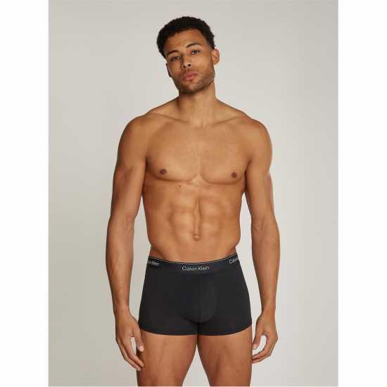 Calvin Klein Мъжки Боксерки 3 Pack Low Rise Boxer Shorts Mens Черно/Черно/ЧерноQ6A 