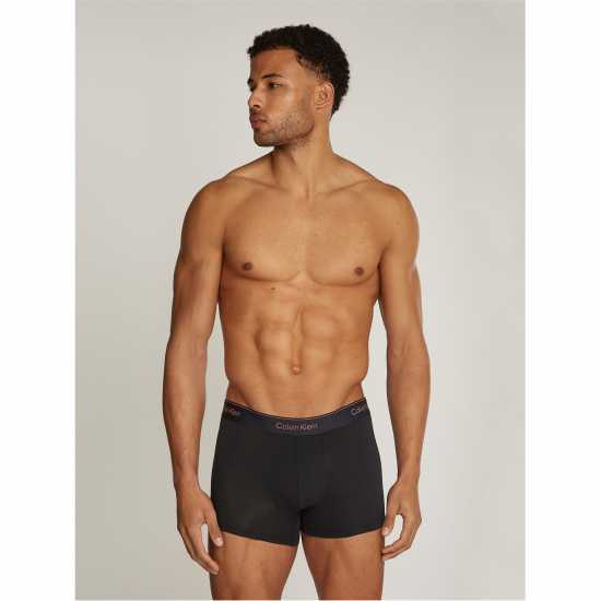 Calvin Klein Мъжки Боксерки 3 Pack Low Rise Boxer Shorts Mens Черно/Черно/ЧерноQ6A 