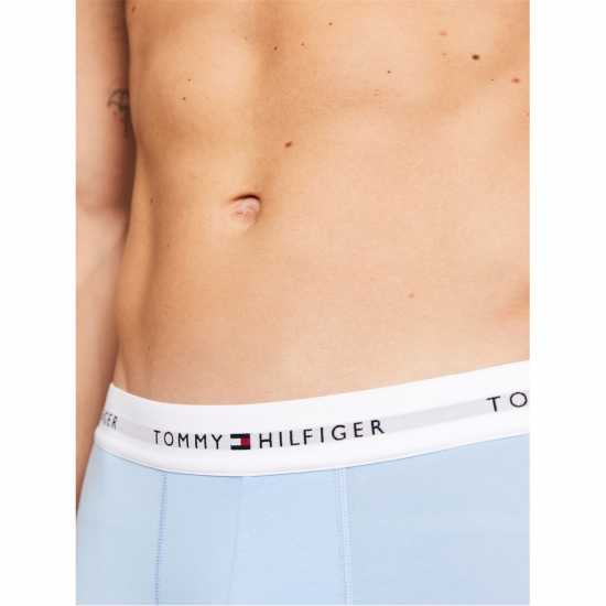 Tommy Hilfiger 3 Pack Signature Boxer Shorts3P Trunk Червен/Син/Син 0XR 