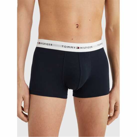 Tommy Hilfiger 3 Pack Signature Boxer Shorts3P Trunk Пустинно небе 0WT 