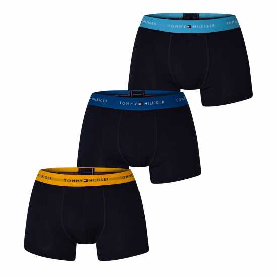 Tommy Hilfiger 3 Pack Signature Boxer Shorts3P Trunk Черно/Черно/Черно0W7 