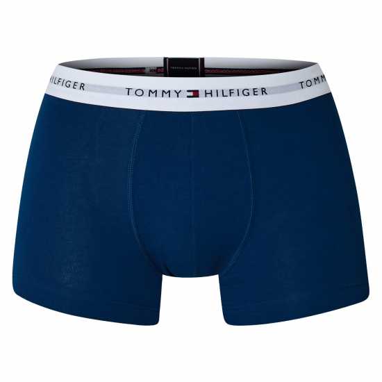 Tommy Hilfiger 3 Pack Signature Boxer Shorts3P Trunk Синьо/Синьо/Зелено 0SR 