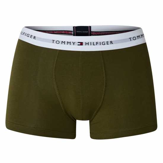 Tommy Hilfiger 3 Pack Signature Boxer Shorts3P Trunk Синьо/Синьо/Зелено 0SR 