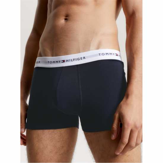 Tommy Hilfiger 3 Pack Signature Boxer Shorts3P Trunk Синьо/Синьо/Зелено 0SR 