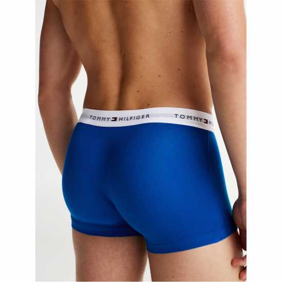 Tommy Hilfiger 3 Pack Signature Boxer Shorts3P Trunk Син/Син/Син 0UE 