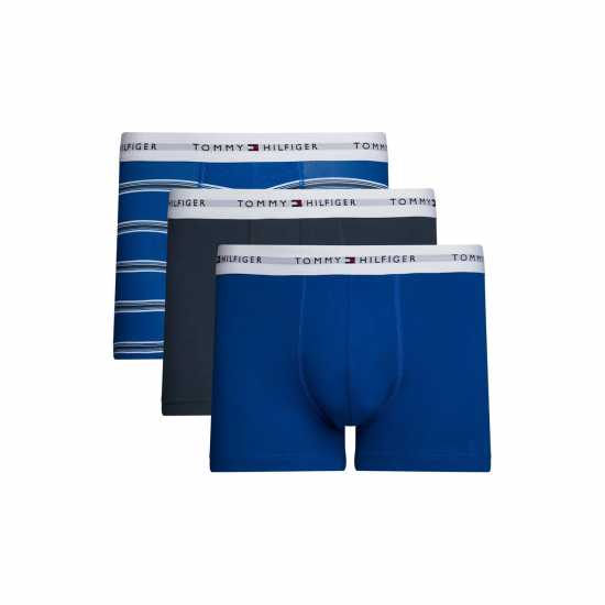 Tommy Hilfiger 3 Pack Signature Boxer Shorts Синя ивица 0UG 