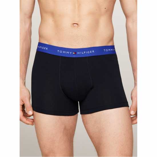 Tommy Hilfiger 3 Pack Signature Boxer Shorts Син/Зел/Чер 0Т7 