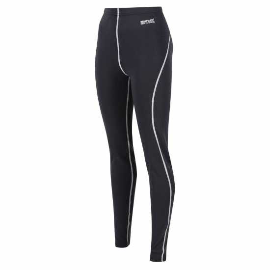 Regatta Womens Zimba Base Layer Leggings Baselayer Legging Сиво сигнално Дамски долни дрехи