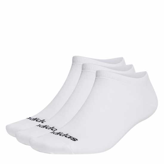 Adidas Thin Linear Low-Cut Socks 3P Бяло/Черно Детски чорапи