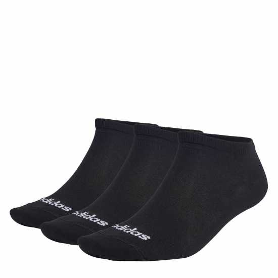 Adidas Thin Linear Low-Cut Socks 3P Черно/Бяло Детски чорапи