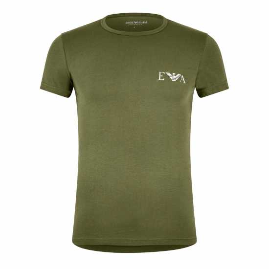 Emporio Armani Тениска Logo T Shirt Олива Мъжки ризи