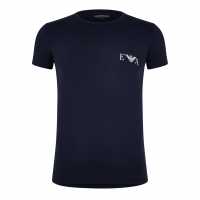 Emporio Armani Тениска Logo T Shirt Морско/Бяло Мъжки ризи