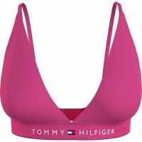 Tommy Hilfiger Logo Triangle Bra Гореща магента 