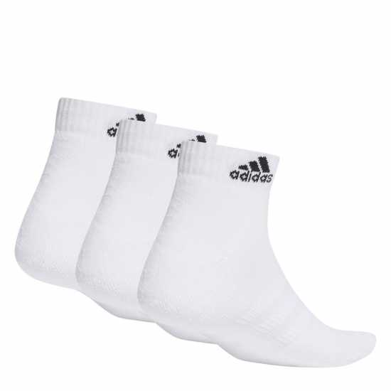 Adidas Cushioned Sportswear Ankle Socks 3 Pairs Бяло/Черно Детски чорапи