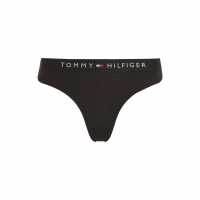 Tommy Hilfiger Logo Thong Черно 