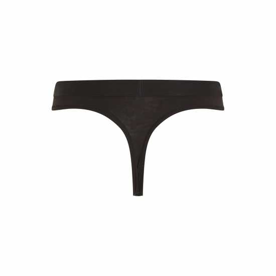 Tommy Hilfiger Logo Thong Черно 