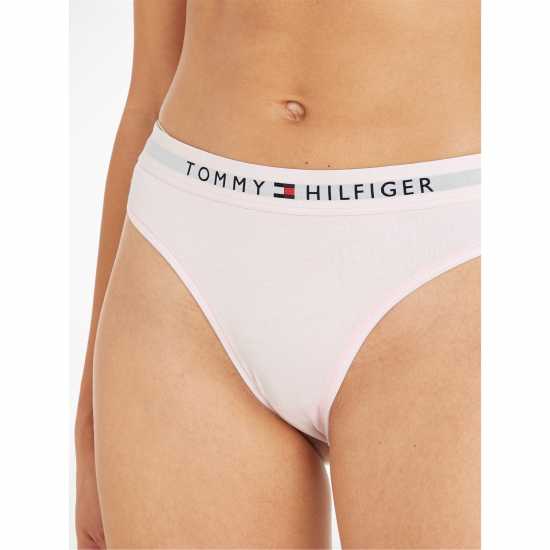 Tommy Hilfiger Logo Thong Светло розово 