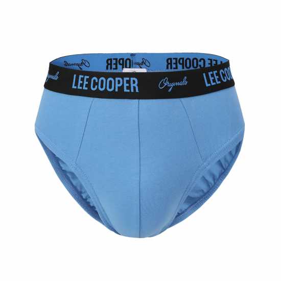 Lee Cooper Brief 5 Pack Mens Blue Мъжко облекло за едри хора