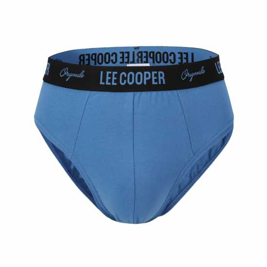 Lee Cooper Brief 5 Pack Mens Blue Мъжко облекло за едри хора