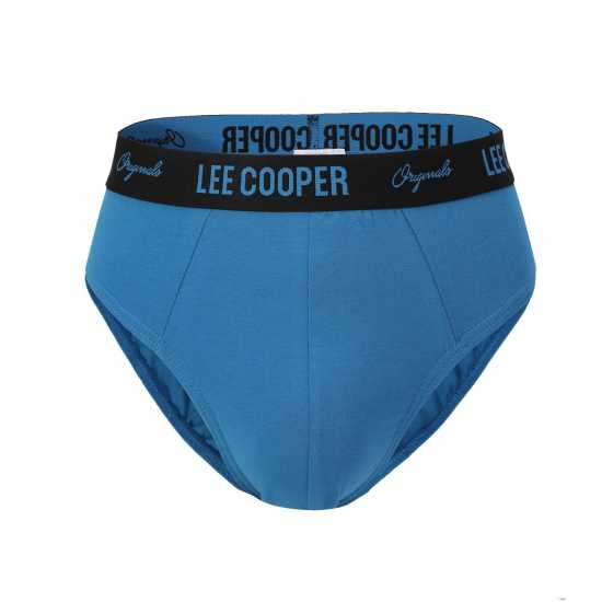 Lee Cooper Brief 5 Pack Mens Blue Мъжко облекло за едри хора