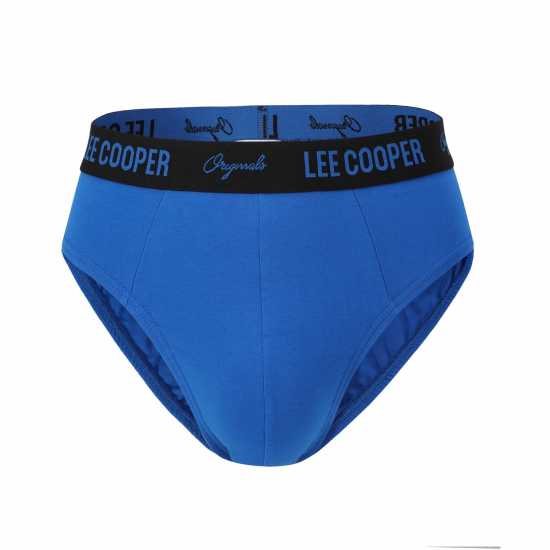 Lee Cooper Brief 5 Pack Mens Blue Мъжко облекло за едри хора