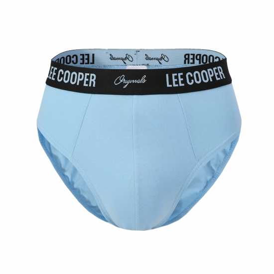 Lee Cooper Brief 5 Pack Mens Blue Мъжко облекло за едри хора