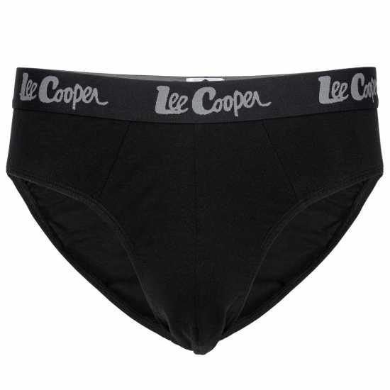 Lee Cooper Brief 5 Pack Mens Твърд черен Мъжко облекло за едри хора