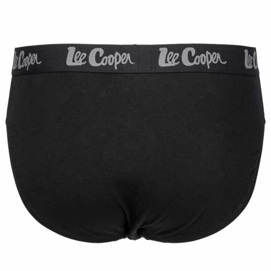 Lee Cooper Brief 5 Pack Mens Твърд черен Мъжко облекло за едри хора