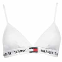 Tommy Hilfiger Organic Cotton Padded Triangle Bra Клас Бяло YCD 