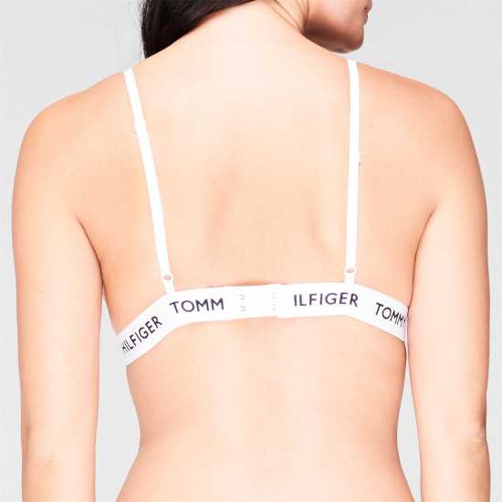 Tommy Hilfiger Organic Cotton Padded Triangle Bra Клас Бяло YCD 