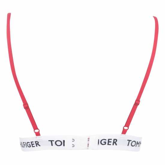 Tommy Hilfiger Organic Cotton Padded Triangle Bra Танго червен XCN 