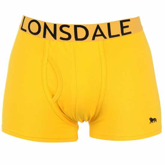 Lonsdale 2 Чифта Боксерки 2 Pack Trunks Mens Сив Каму Мъжко бельо